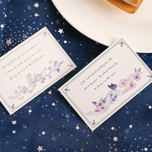 Multi-use 5.2*8cm 54pcs Mini Card song from long time ago design DIY Scrapbooking card party invitation gift message card