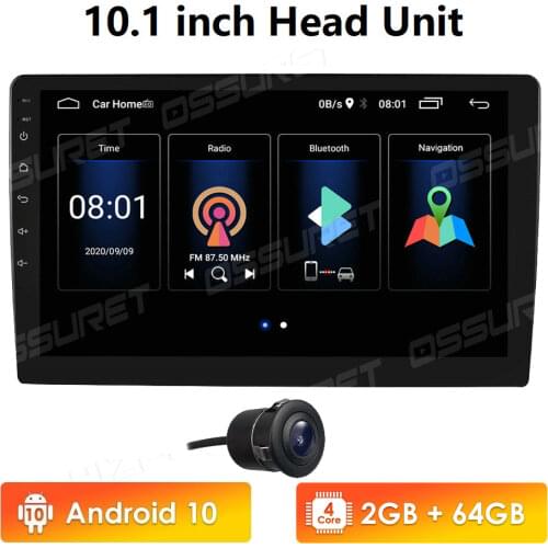 Android10 2G+64G 10.1inch Car Stereo for bluetooth WIFI GPS Quad Core Radio Video Player Car Multimedia Player