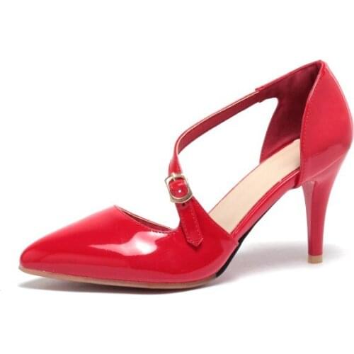 Big Size 11 12 13 14 15 16 high heels sandals women shoes woman summer ladies Slope belt, shallow mouth, one-word button tip