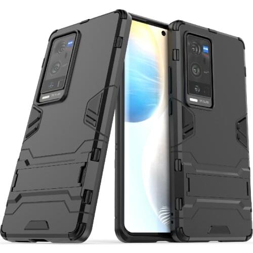 For Vivo X60 Pro Plus Case Cover for Vivo X60 Pro Plus + 5G Cover Robot Armor PC Shell Funda Capa Kickstand Hard Back Phone Case