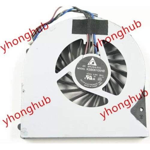 Delta Electronics KSB06105HB BK41 DC 5V 0.40A 4-wire Server Laptop Cooling Fan