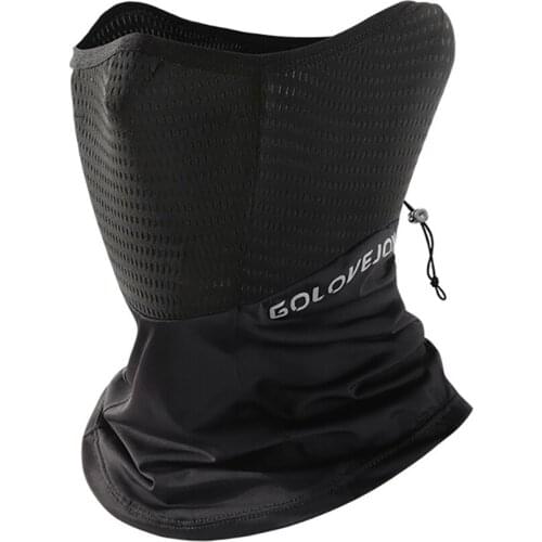 Summer Black Caps Running Scarf Anti-UV Headwear Bicycle Bandana Sports Fishing Mask Cover Magic Scarf Ice Silk Face Mask