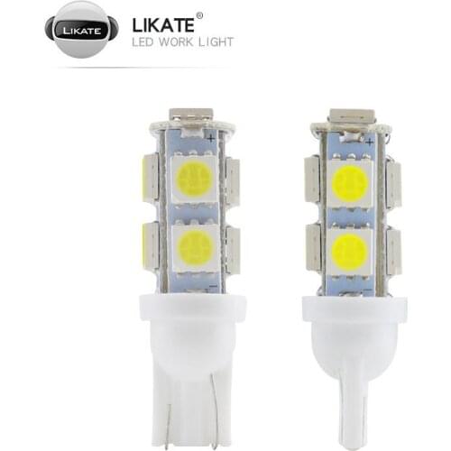 LKT Automobile LED Bulb T10 5050 9SMD Side Lamp Instrument Lamp License Plate Lamp Reading Lamp Highlight