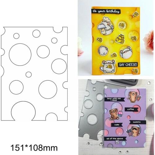 Cheese Round Square Frame Metal Cutting Dies DIY Scrapbook Craft Make Cards New Stencils Hot Template Scrapbook Craft Die Cut