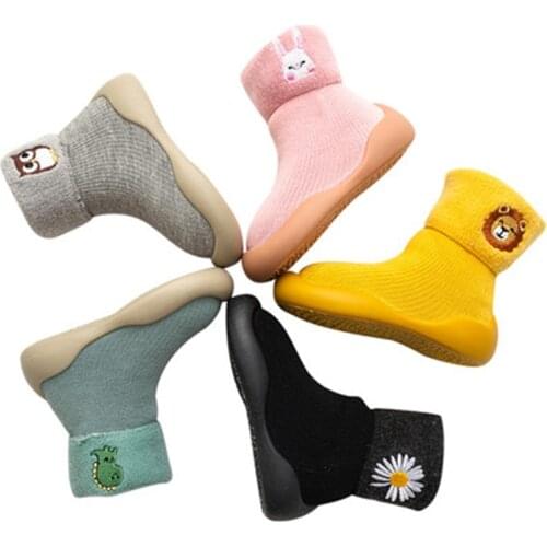 Baby Toddler Warm Shoes Non-Slip Sock Thicker Floor Foot 5Sizes 5Colors F30 KeDing