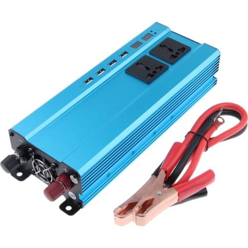 Brand New Durable Power Inverter Display 12V DC 220V AC Sine Wave Converter