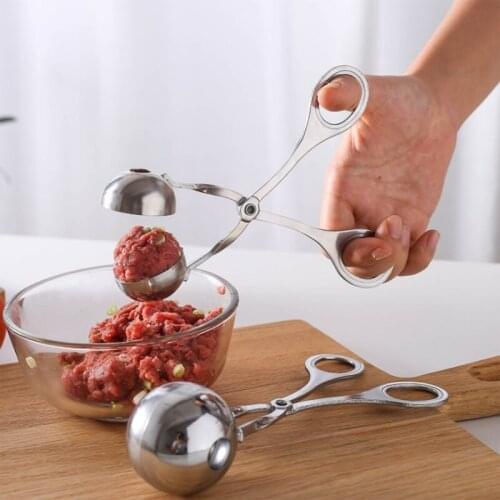 Meatball Maker Stainless Steel Clip Fish Ball Rice Rice ball Making Mold Tools Kitchen Accessories Spoon Meat Baller Gadgets