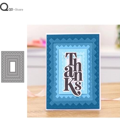 Rectangular Pattern Border Cutting Dies Stamps Dies Scrapbooking Mold Cut Handmade Tools DIY Craft Decoration Cutting Dies 2020