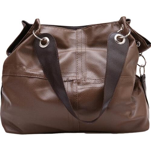 Vintage Womens Casual Soft PU Leather Handbag Tote Trendy Shoulder Bags Cross Body Bag 4 Colors