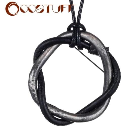 Vintage Jewelry Long Necklace for Women Twist Pendants Decoration Black Rope Chain Christmas Suspension Choker 2020 Wholesale