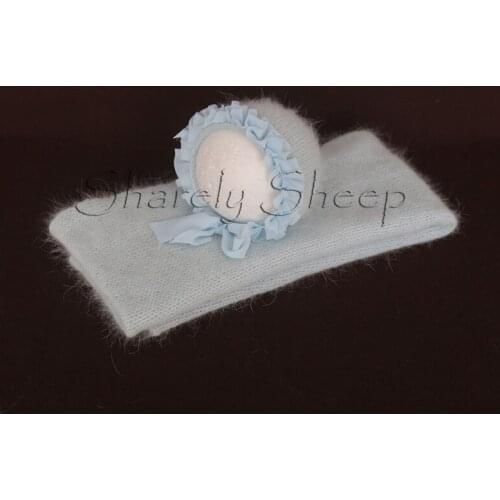 High Quality Newborn Baby Boy Girl Wraps+Hat Photography Props Handmade Mohair Winter Hat Baby Photo Shoot Props bebe fotografia