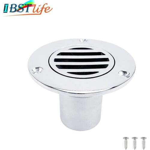 1.5 inch 38mm Marine Grade Stainless Steel 316 Boat Floor Deck Drain for Boat Yacht Deck Drainage Hardware Rowing Accessories