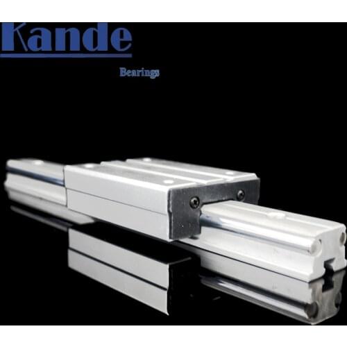 1 external dual-axis roller linear guide LGD12 LGD16 linear guide L500 800 1000mm and 1pc LGB6 or LGD8 linear guide of CNC parts