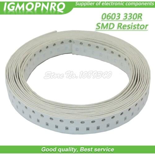 300PCS 0603 Chip Fixed Resistor SMD Resistor resistance 330 ohm 330R IGMOPNRQ