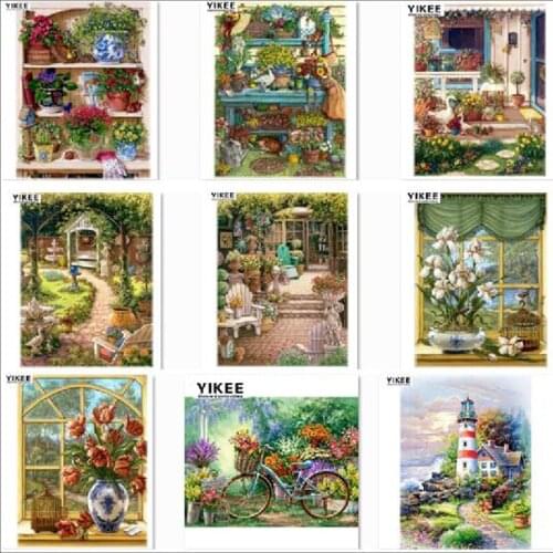 Diamond painting full drill, landscape, diy ,5d, diamond embroidery ,The park，diamond mosaic painting NEW
