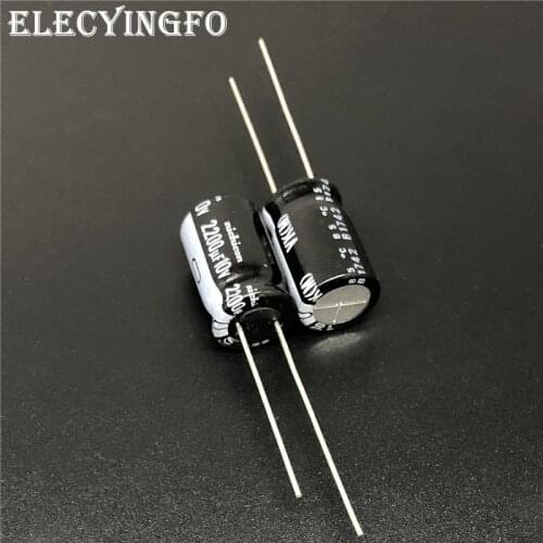 10Pcs/100Pcs 2200uF 10V NICHICON VK Series 10x16mm 10V2200uF High Quality Aluminum Electrolytic Capacitor