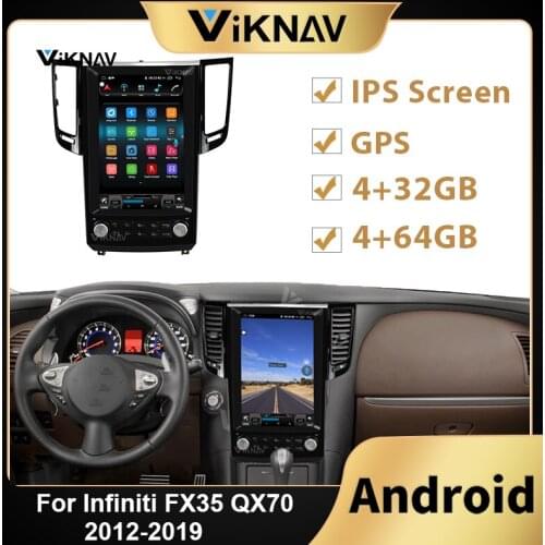 Car stereo autoradio 2 din Android Tesla style For Infiniti FX35 QX70 2012-2019 car radio multimedia player GPS navigation video