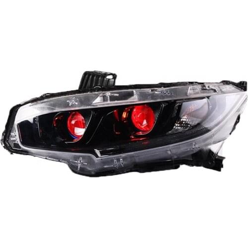 Sanvi auto Original car disassembly assembly for Honda CIVIC 2016 2017 2018 2019 With H8 Bi LED Projector Lens and DRL