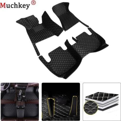 Car Floor Mats For PEUGEOT 508 2011 2012 2013 2014 -2017 Carpets Leather Rugs Auto All Aeason Protection Interior Accessories