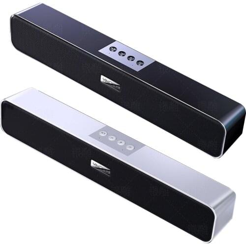 Bluetooth Audio USB Smart Speaker Subwoofer Card AUX FM Home Clock Indoor Soundbar Computer Speaker