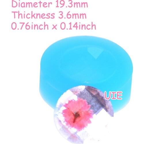 BYL032U 19.3mm Earrings Silicone Mold Earrings Pendant Necklace Making Cabochon Resin Clay Craft Fondant Cake Decoration