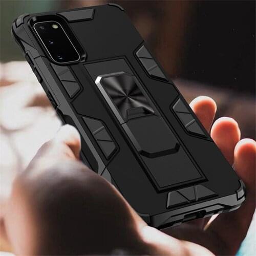 For Samsung Galaxy S20 Ultra Case Shockproof Stand Magnetic Car Ring Built-in kickstand for Samsung S20 S10 S9 S8 Plus Note 20