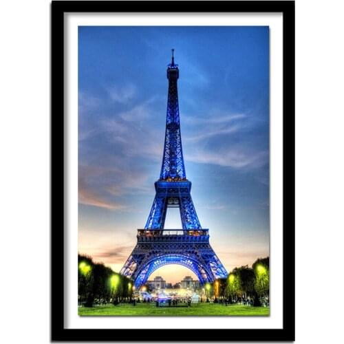 Diy Diamond Painting Paris Paris Iron Tower Cross Stitch round crystal diamond 3d Picture diamond embroidery pattern AS830