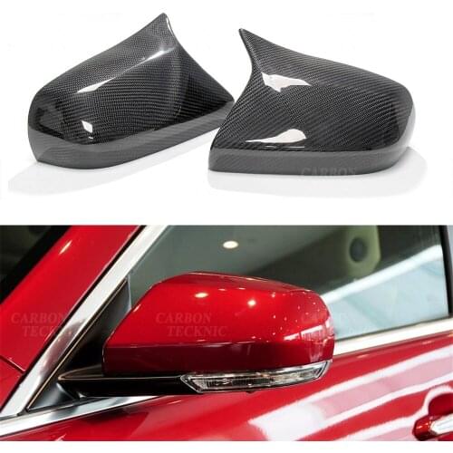 ATS Rear View Mirror Cover M LOOK Replacement Cadillac ATS Carbon Fiber Side View Cover 2014 2015 2016 2017 2018 2019