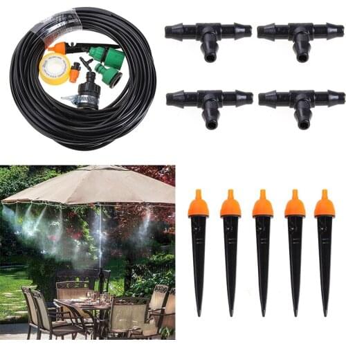 JX-LCLYL 25m Auto Timer Micro Drip Irrigation System Plant Self Watering Garden Hose Tool