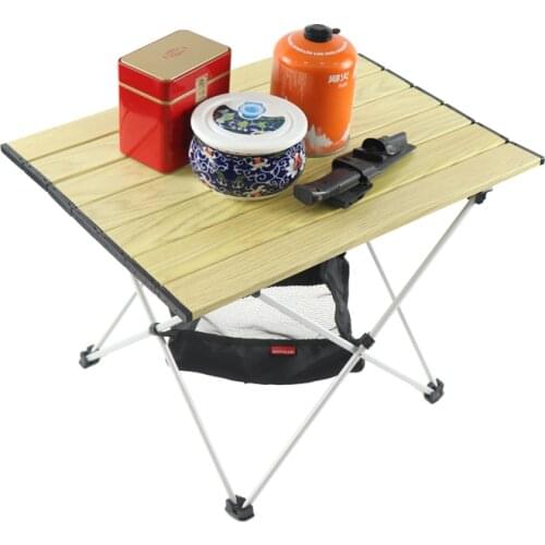 Lightweight Aluminum Folding Table, Portable Camp Table, Outdoor Picnic Camping Backpacking Beach Patio