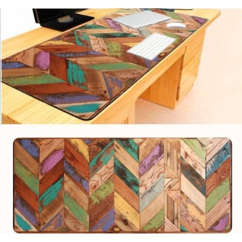 Mairuige 900*400*2mm 2018 HOT Colorful Wood Large Mouse Pad Overlock Edge Big Gaming Send BoyFriend The Best