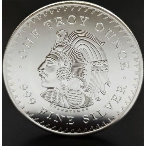 Mexico Coin One Troy Ounce 999 Fine Silver Copy America Medal Commemorative