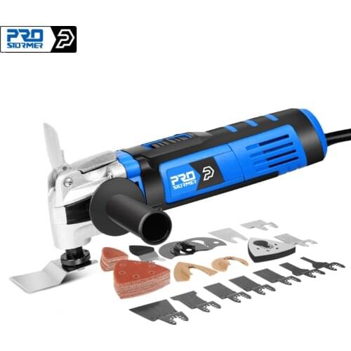 Multifunction Oscillating Tool Kit Multi-Tool Variable Speed Electric Trimmer Saw Power Tool Saw Accessories by PROSTORMER