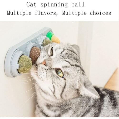 New Fashion Safe And Environmentally Friendly Cat Toy Catnip Ball Licking Spinning Catnip Cats Snack Lollipop Self-Healing