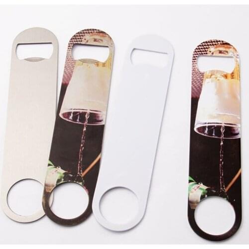 New sublimation blank stainless steel bottle opener thermal transfer beer bottle opener DIY craft multifunctional decoration