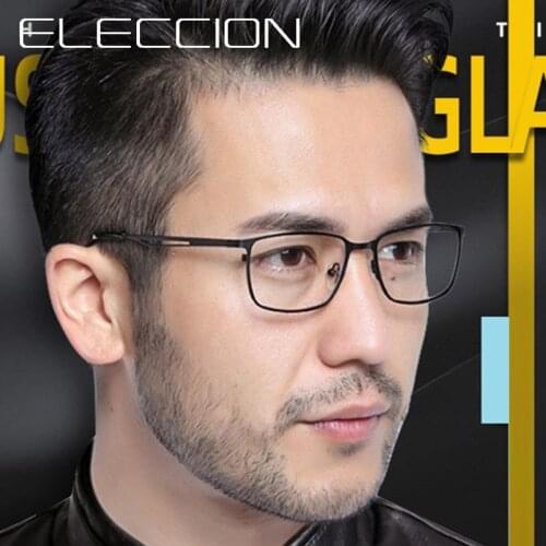 ELECCION High Quality Alloy Optical Eye Glasses Frames for Men Myopia Optics Prescription Eyeglasses Men Eyewear
