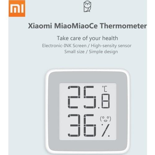 Original Xiaomi MiaoMiaoCe Thermometer Electronic-INK Screen Digital Moisture Temperature Humidity Sensor