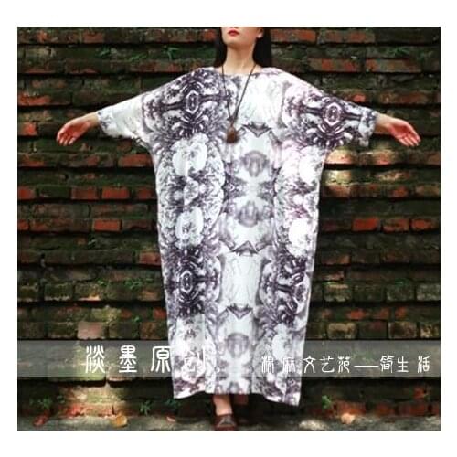 2015 Autumn new arrival traditional chinese painting vintage elegant gown one-piece dress 17502-14