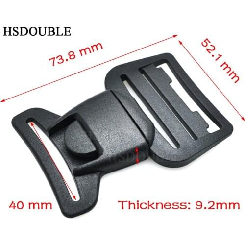 1-1/2"(40mm) Webbing Plastic Center Release Buckle for Hiking Camping Bags
