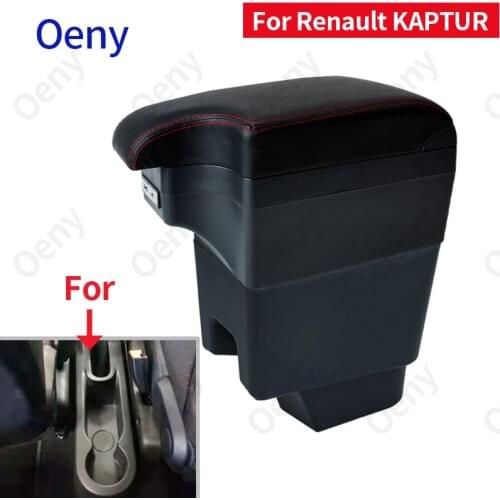 For Renault Kaptur Armrest KAPTUR Retrofit parts dedicated Car Armrest box Center Storage box car accessories Interior with 3USB