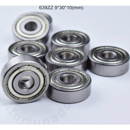 639ZZ bearing 9*30*10(mm) ABEC-5 bearing 9pcs Metal Sealed Mini Bearing 639 639Z 639 ZZ chrome steel bearings