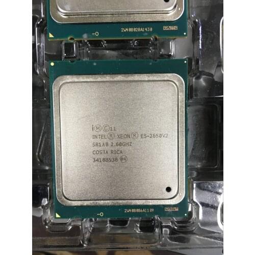 Intel Xeon Processor E5-2650 V2 E5 2650 V2 CPU 2.6 LGA 2011 SR1A8 Octa Core Desktop processor e5 2650V2