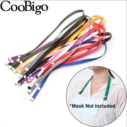 Masks Strap Facemask Holder Mask Chain Hanging Rope Extender Grip Clip Hook Extension Ear Glasses Lanyard 62cm 1/5/10 Pcs