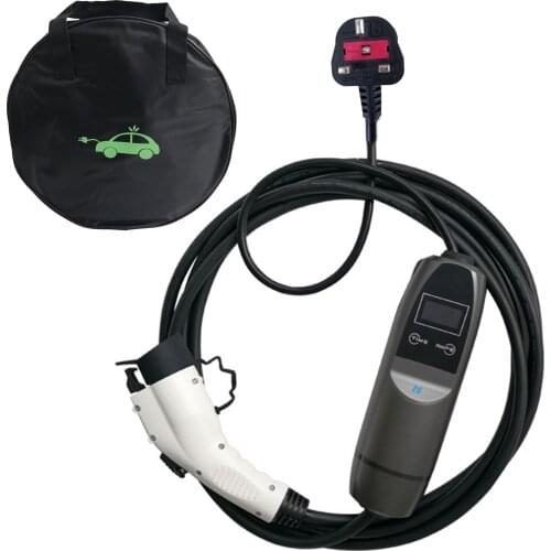 SAEJ1772 Level 2 Wallbox Electric Car Charge Cable EV Charging Station 7.2kw TYPE 1 Ev Charger AutoOutdoor Button Card Earth