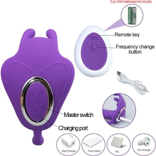 Adult Sex toys Butterfly Wearable Dildo Vibrator for Women Masturbator Panties G Spot Clitoris Stimulator Remote Control Panties