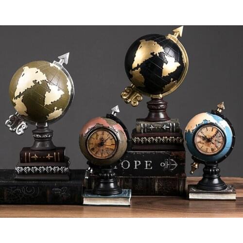 Modern Style Resin Sculpture Globe Crafts Cabinet Decoration Collection Creative Desktop Furnishings