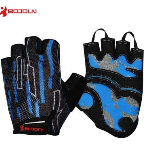 Boodun Sport Half Finger Cycling Gloves mtb Gel Pad Bike Gloves guantes ciclismo anti-slip Wear-resisting Bicycle Gloves luvas