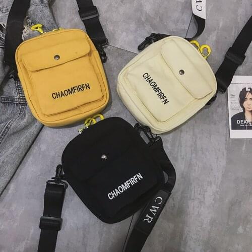 Hot Sale Print Canvas Zipper Crossbody Bag For Women Leisure Original Design Messenger Bag Womens Shoulder Bag Phone Purse 2021