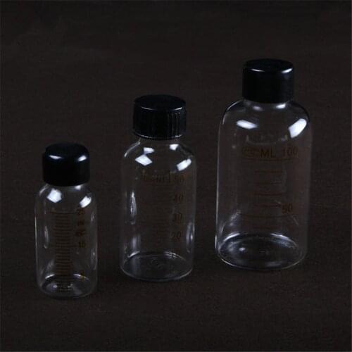 25ml/50ml/100ml Lab Glass Serum Bottle With Scale Line Screw Cap Reagent Sample Bottle