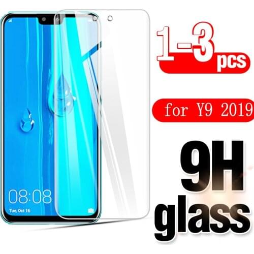 3Pcs /2Pcs/1Pcs Tempered Glass Film for Huawei Y9 2019 Screen Protector for Huawei Y9 2019 Safety Protective Screen Glasss Film
